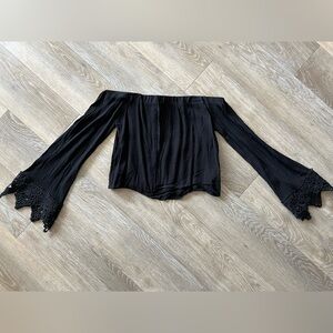 Black Off-Shoulder Top